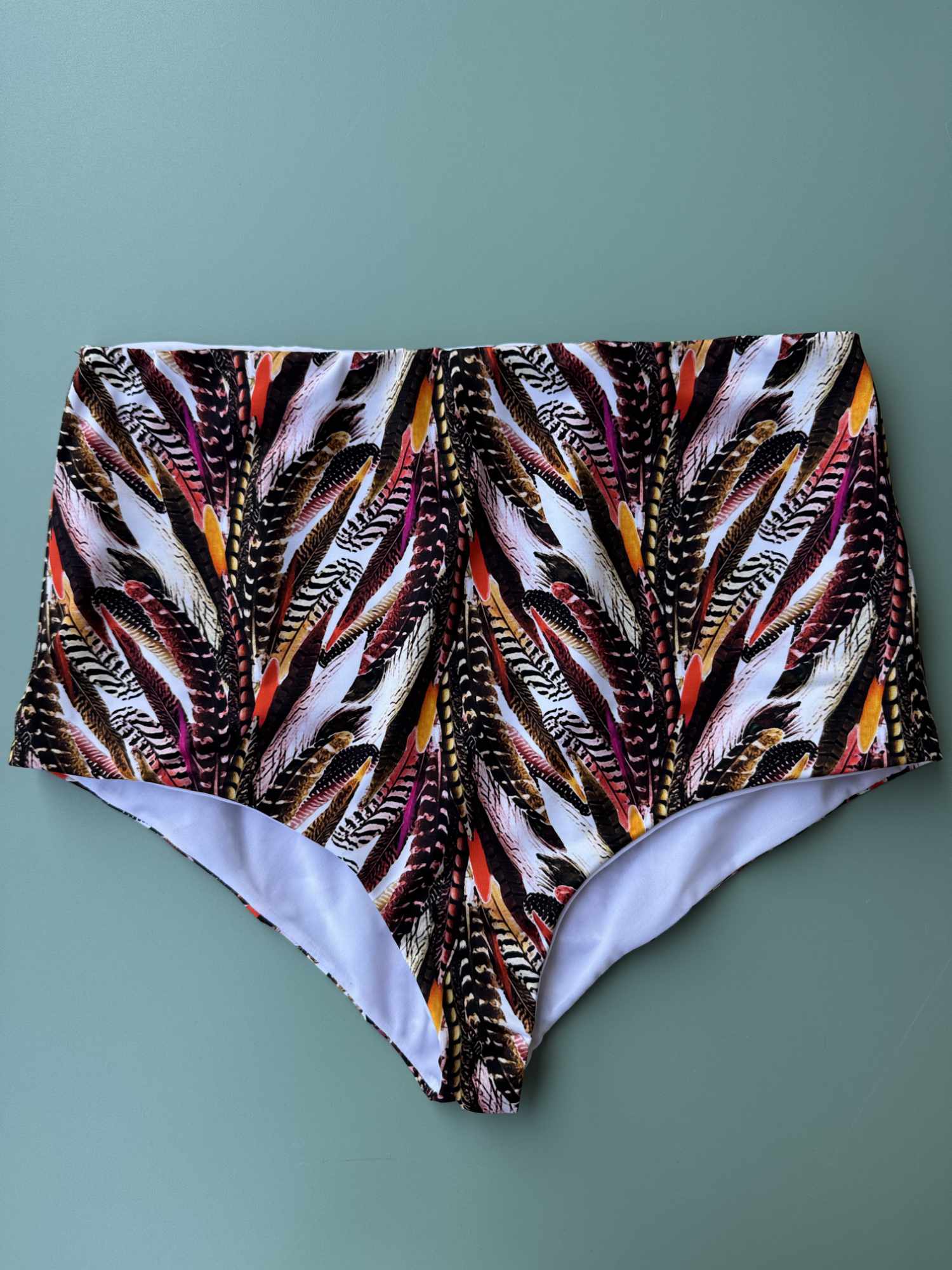 Slip Vanessa vita alta Nilu - bottom bikini artigianale dettaglio