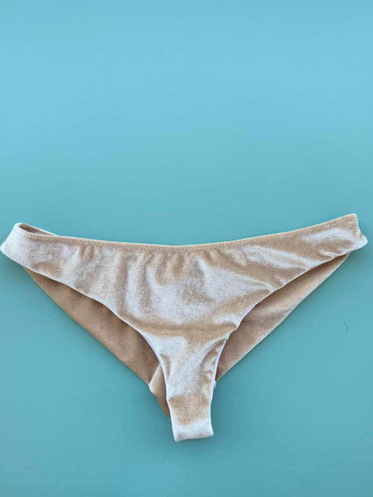 Slip donna Nilu Brasiliana Ciniglia Sabbia Oro taglia S