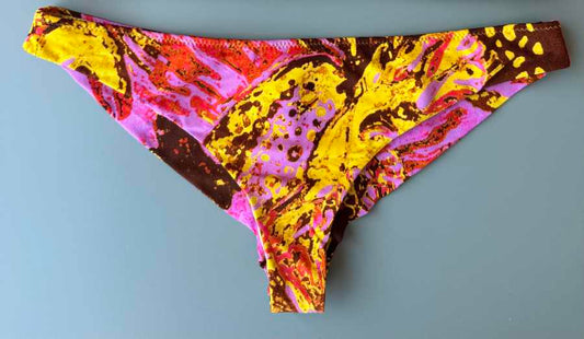 Slip donna Nilu Brasiliana Yellow Shell taglia XS/S