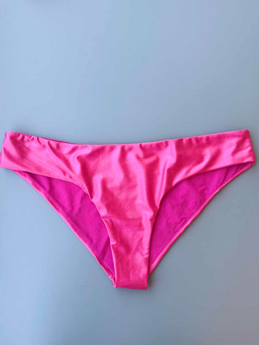 Slip donna Nilu Classico Michela Tinta Unita Rosa Shine taglia L