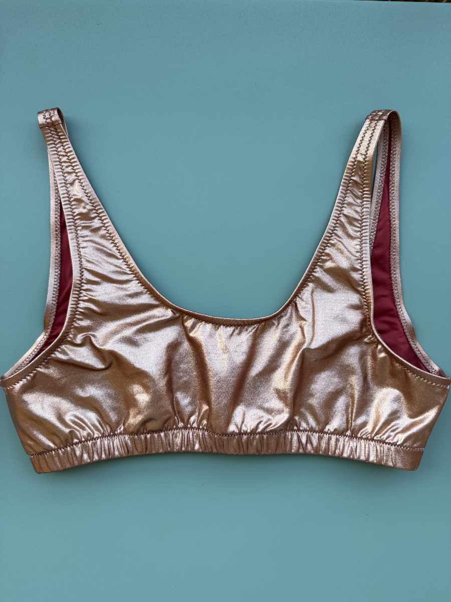 Top donna Nilu A Canotta Fantasia Glitter Sunset taglia M