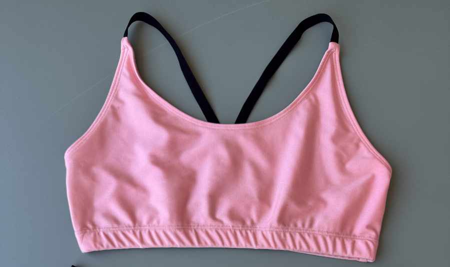 Top donna Nilu Bretelline Incrociate Tinta Unita Cipria taglia TU