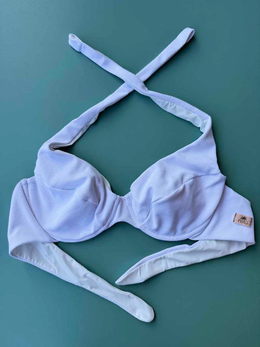 Top donna Nilu Ferretto Cotone Soft Bianco Ottico taglia L
