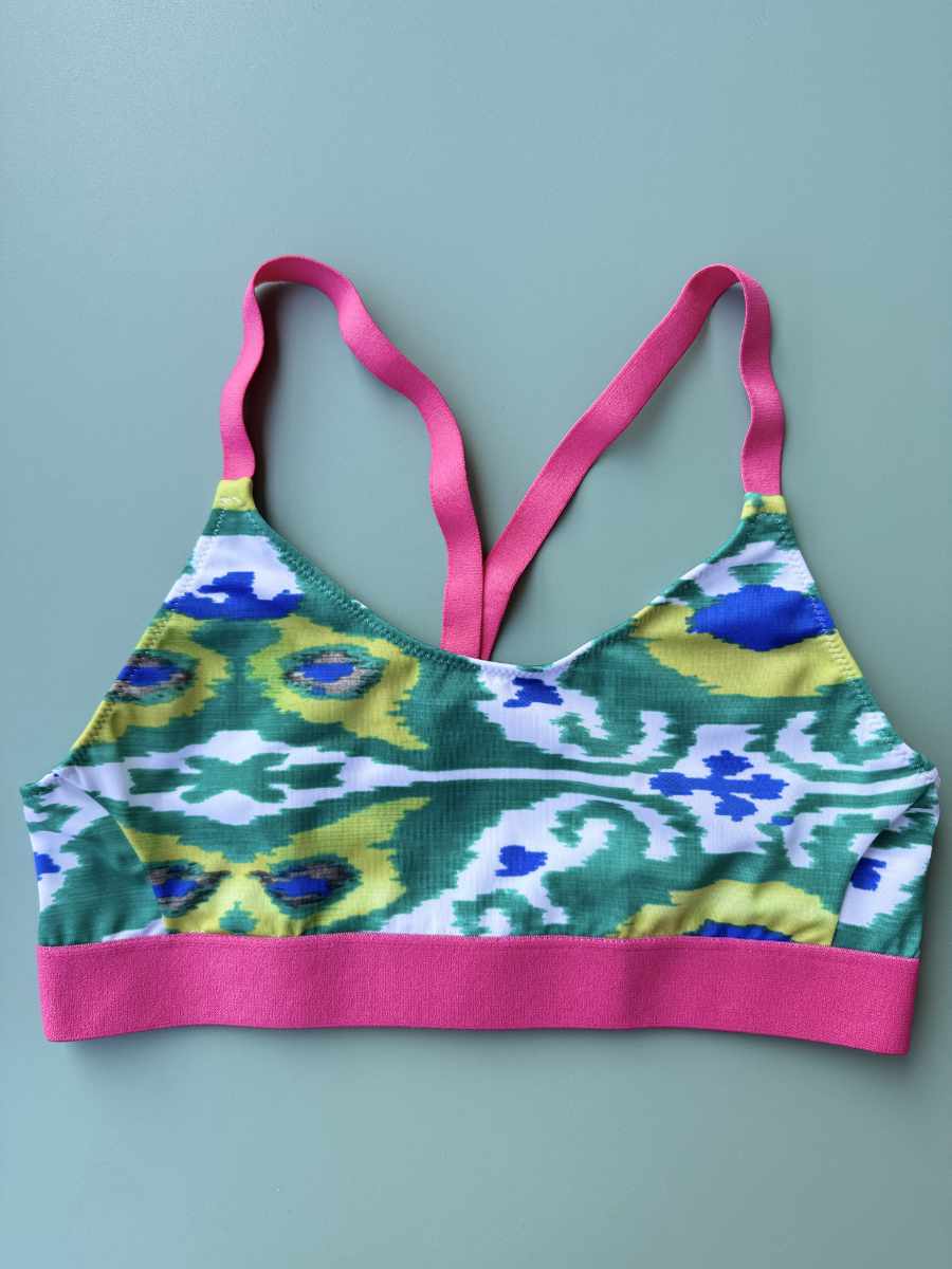 Top donna Nilu Margherita Fantasia Crazy Summer Brasil taglia M